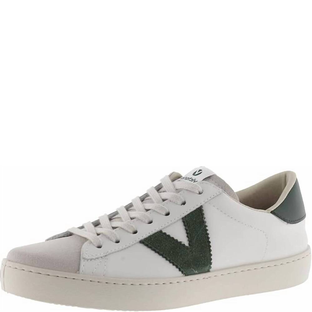 NEW VICTORIA women's berlin leather sneakers in botella